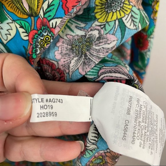 J.Crew Blue Multicolor Floral Tiered Maxi Dress Size Small - Picture 14 of 14